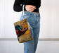 Mexican Mary leather makeup bag