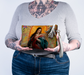 Mexican Mary leather makeup bag