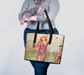 Honeycomb leather tote